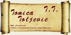 Tomica Toljević vizit kartica